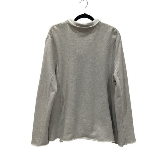 Frank & Eileen Belfast Triple Fleece Peacoat Jacket In Gray Melange Size Medium - Picture 8 of 14